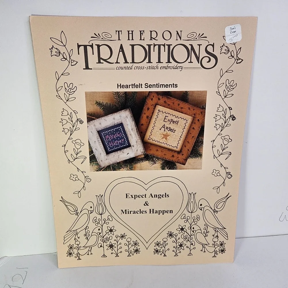 Theron‎ Traditions Yuletide Pine Xmas Expect Angels Cross Stitch Patterns Lot 2